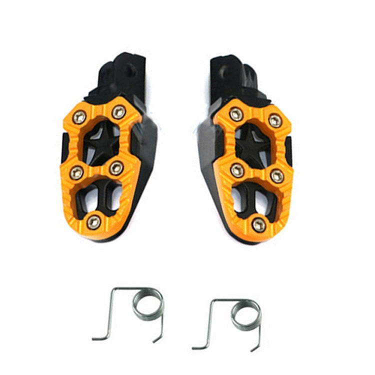 Motorcycle Modified Aluminum Alloy Foot Pedal Accessories, Red, Black, Silver, Blue, Yellow, Orange, Purple