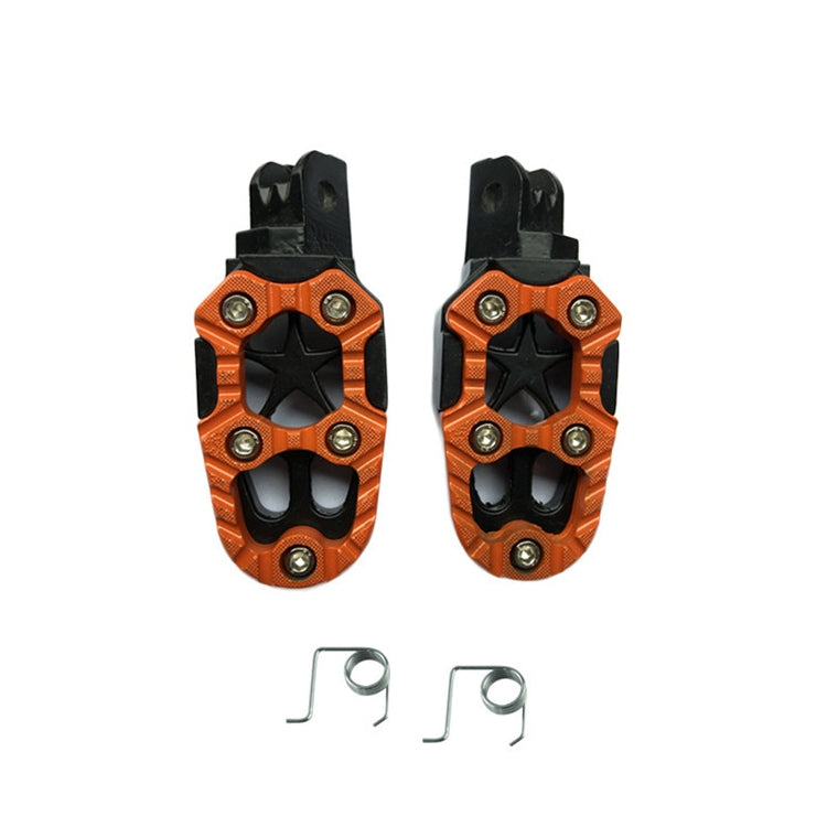 Motorcycle Modified Aluminum Alloy Foot Pedal Accessories, Red, Black, Silver, Blue, Yellow, Orange, Purple