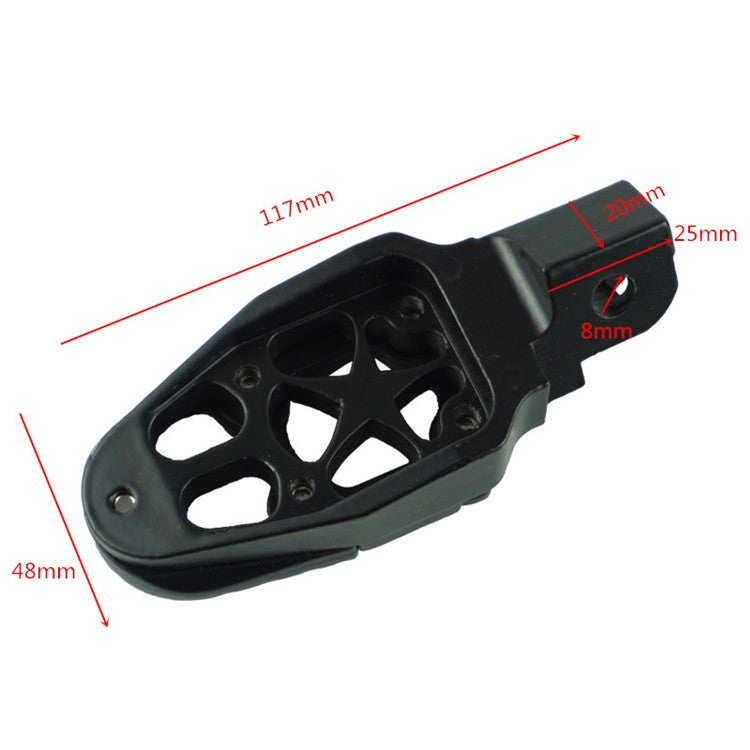 Motorcycle Modified Aluminum Alloy Foot Pedal Accessories, Red, Black, Silver, Blue, Yellow, Orange, Purple