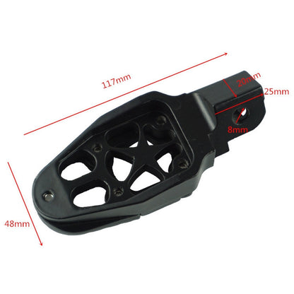 Motorcycle Modified Aluminum Alloy Foot Pedal Accessories, Red, Black, Silver, Blue, Yellow, Orange, Purple