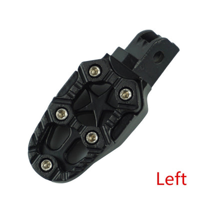 Motorcycle Modified Aluminum Alloy Foot Pedal Accessories, Red, Black, Silver, Blue, Yellow, Orange, Purple