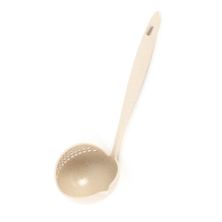 Wheat straw soup spoon colander two-in-one environmental tableware hot pot dual-use spoon Colanders Strainers, Nordic pink, Nordic green, Nordic blue, Nordic Beige