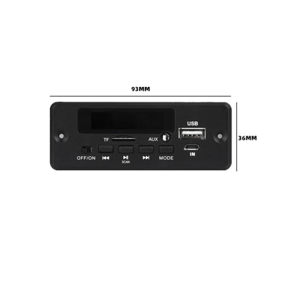 12V Folder Play With Power Amplifier MP3 Decoding Board With Recording Call Loss Motherboard With Bluetooth, MP3 Decoding Board