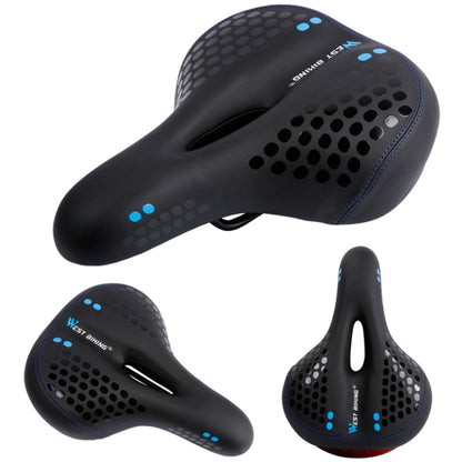 WEST BIKING YP0801083 Bicycle Taillight Thickened Soft And Comfortable Mountain Bike Seat Cushion