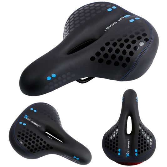 WEST BIKING YP0801083 Bicycle Taillight Thickened Soft And Comfortable Mountain Bike Seat Cushion