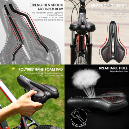 WEST BIKING YP0801086 Silicone Thickened Soft And Comfortable Bicycle Seat
