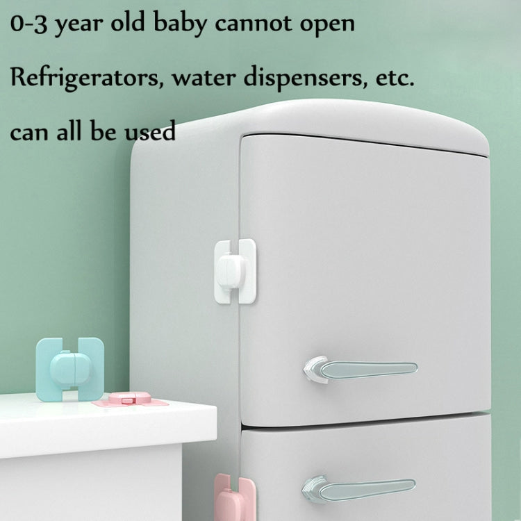 5 PCS Baby Refrigerator Water Dispenser Safety Lock Baby Safety Products, Blue, Pink, White