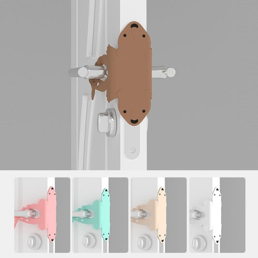 Cartoon Bear Bedroom Door Mute Lock Closed Door Anti-collision Protection Cushion, Green, Pink, Coffee, Apricot, White