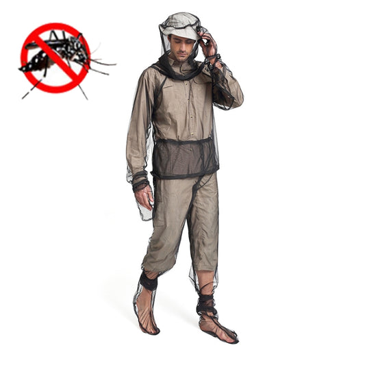Camping Adventure Anti-Mosquito Suit Summer Fishing Breathable Mesh Clothes, Specification:, Anti-mosquito Clothing, Anti-mosquito Pants, 2 PCS Anti-mosquito Gloves, Mosquito Foot Cover, 2 PCS Mosquito Foot Cover, Four-piece