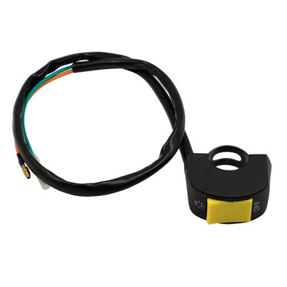 5 PCS Motorcycle Handlebar Tap Switch LED Headlight Break Extinguishing Fire Double Flash Switch, Black Button, Red Button, Blue Button, Yellow Btton, Grey Button