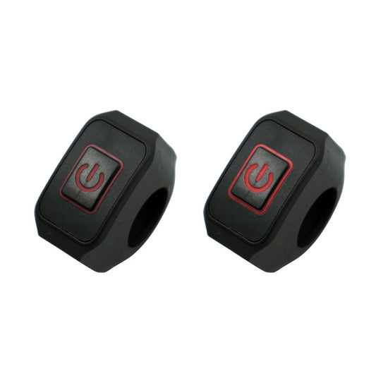 2 PCS Motorcycle Electric Car Modified Accessories Headlight Speaker Over-Car Light Spot Fire Light Multi-Function Self-Locking Switch, Red Light, Blue Light, White Light, Green Light, Yellow Light