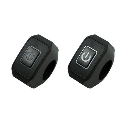 2 PCS Motorcycle Electric Car Modified Accessories Headlight Speaker Over-Car Light Spot Fire Light Multi-Function Self-Locking Switch, Red Light, Blue Light, White Light, Green Light, Yellow Light