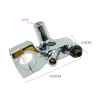 Motorcycle Modification Accessories Reflective Holder Mirror Code Handle Bracket For Honda VT600 / VT750 / STEED400, Handle Bracket (Black), Handle Bracket (Electric Plating)