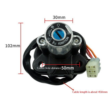 Motorcycle Modification Set Lock Fuel Tank Cover Electric Door Lock Suitable For Suzuki GSF600 / GSF1200, For Suzuki GSF600