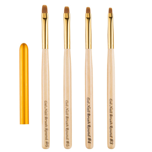 Nail Art Pen Nail Round Head Phototherapy Pen Painted Pen Brush Beauty Brush, Number 3, Number 4, Number 5, Number 6