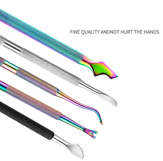 FABIYAN Stainless Steel Dead Skin Shear Steel Push Nail Art Tool Set, Specification: Set 3, Set 1, Set 2, Set 3, 3 Sets  Set 4, Set 5, Set 6, Set 7, Set 8, Set 9, Set 11, Set 12, Set 13, Set 14, Set 15, Set 16