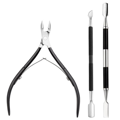 FABIYAN Stainless Steel Dead Skin Shear Steel Push Nail Art Tool Set, Specification: Set 3, Set 1, Set 2, Set 3, 3 Sets  Set 4, Set 5, Set 6, Set 7, Set 8, Set 9, Set 11, Set 12, Set 13, Set 14, Set 15, Set 16