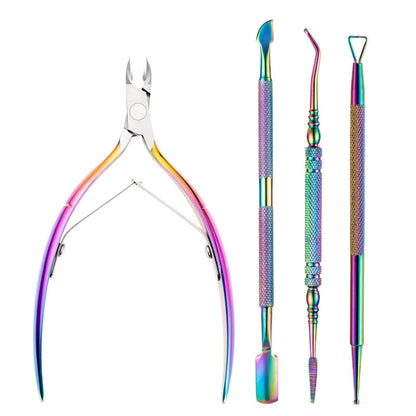 FABIYAN Stainless Steel Dead Skin Shear Steel Push Nail Art Tool Set, Specification: Set 3, Set 1, Set 2, Set 3, 3 Sets  Set 4, Set 5, Set 6, Set 7, Set 8, Set 9, Set 11, Set 12, Set 13, Set 14, Set 15, Set 16