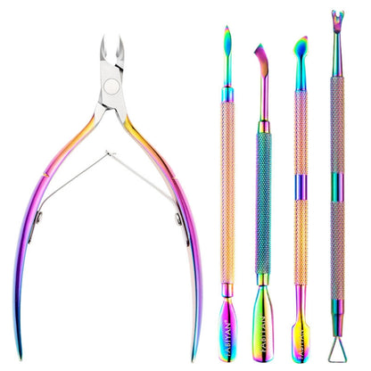 FABIYAN Stainless Steel Dead Skin Shear Steel Push Nail Art Tool Set, Specification: Set 3, Set 1, Set 2, Set 3, 3 Sets  Set 4, Set 5, Set 6, Set 7, Set 8, Set 9, Set 11, Set 12, Set 13, Set 14, Set 15, Set 16