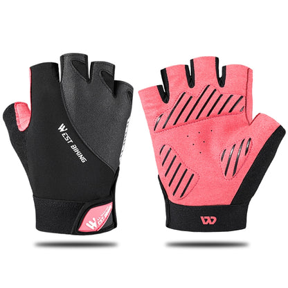 WEST BIKING YP0211210 Mountain Cycling Gloves Half Finger Breathable Anti-Slip Gloves Riding Equipment