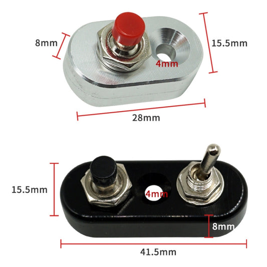 Motorcycle Modification Accessories Handlebar Switch Headlights Spotlights Overtaking Lights Power Off Start Ignition Horn Combination Switch, Single Switch Black, Single Switch Silver, Double Switch Black, Double Switch Silver