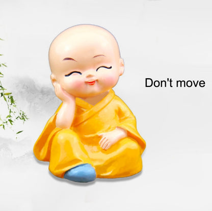 In Car Cute Four Little Monks Ornaments Car Interior Decorations Specification：, Not Swing