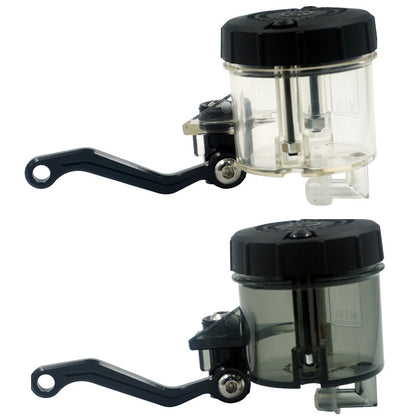 Motorcycle Modified Fittings Front Brake Oil Liquid Oil Cup Direct Pump Large Capacity Universal Oil Pot, (Black), (Transparent)