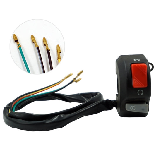2 PCS Motorcycle Modified Faucet Extinguished Start Switch, Faucet Extinguished Start Switch