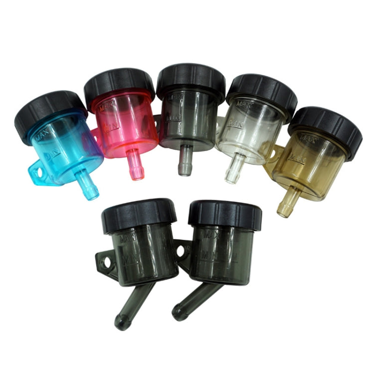 2 PCS Motorcycle Modification Accessories Off-Road Vehicle Large Displacement Straight Pump Transparent Oil Cup Brake Pump Modified Oil Pot, Straight Brown, Straight Red, Straight Blue, Straight Transparent, Straight Black, Oblique Black