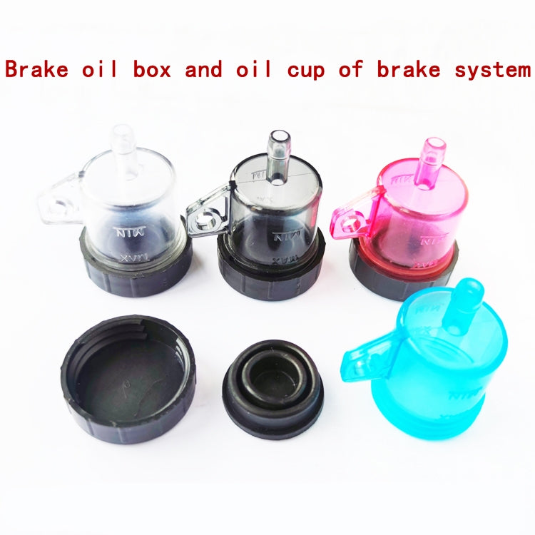 2 PCS Motorcycle Modification Accessories Off-Road Vehicle Large Displacement Straight Pump Transparent Oil Cup Brake Pump Modified Oil Pot, Straight Brown, Straight Red, Straight Blue, Straight Transparent, Straight Black, Oblique Black