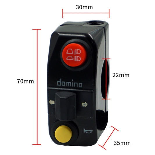 Motorcycle Modification Aluminum Alloy Handle Switch High Low Beam Light Turn Signal Horn Control Switch, Black, Silver