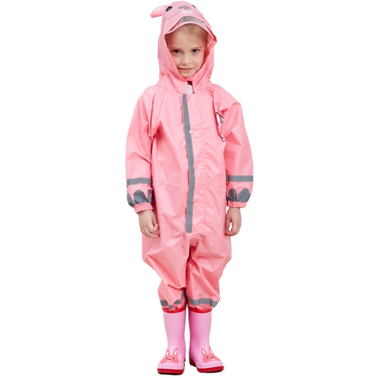 Children One-Piece Raincoat Boys And Girls Lightweight Hooded Poncho, S, L, M