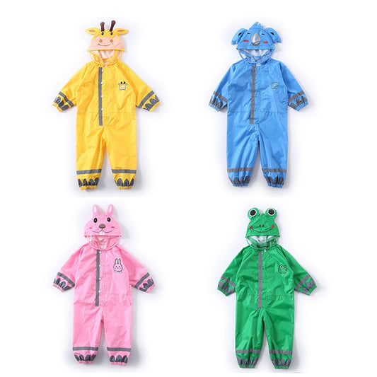Children One-Piece Raincoat Boys And Girls Lightweight Hooded Poncho, S, L, M