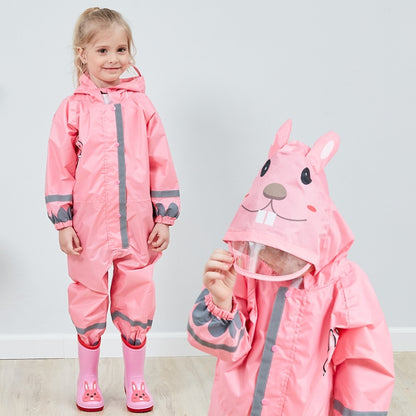 Children One-Piece Raincoat Boys And Girls Lightweight Hooded Poncho, S, L, M