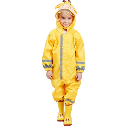 Children One-Piece Raincoat Boys And Girls Lightweight Hooded Poncho, S, L, M