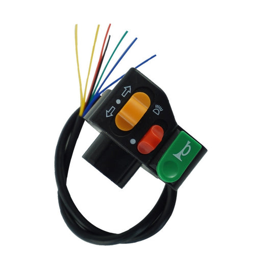 3 PCS Motorcycle Modification Switch Speaker Turn Signal Headlight Switch, Headlight Switch