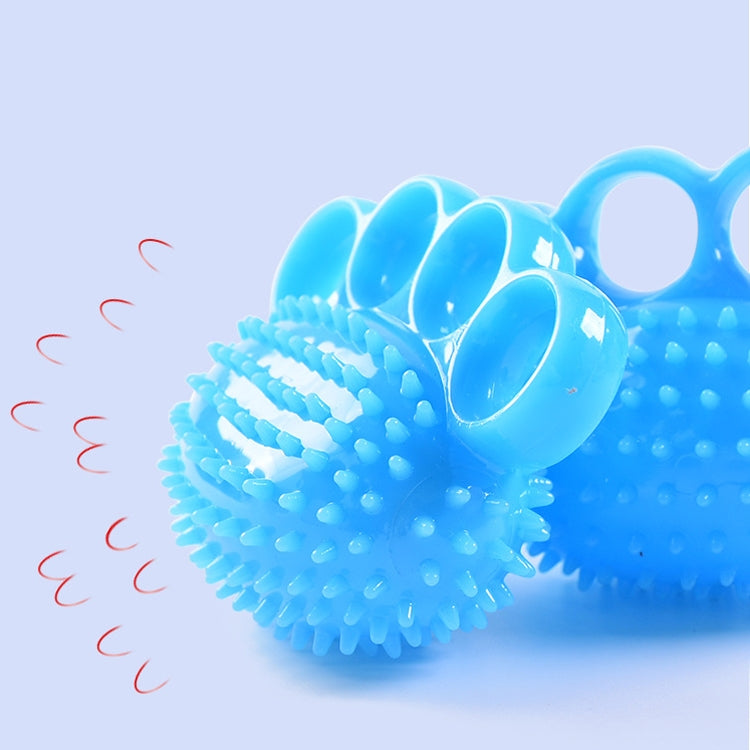 TPR Grip Ball Rehabilitation Hemiplegia Stroke Massage Finger Ball, Specification: Four Fingers, Four Fingers, Two Finger, 6cm (Yellow), 6.5cm 20 Pounds (Light Blue), 6cm With Rope (Light Blue), 5.5cm With Rope (Gray)