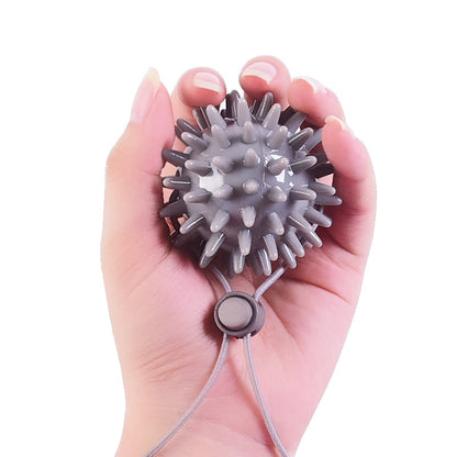 TPR Grip Ball Rehabilitation Hemiplegia Stroke Massage Finger Ball, Specification: Four Fingers, Four Fingers, Two Finger, 6cm (Yellow), 6.5cm 20 Pounds (Light Blue), 6cm With Rope (Light Blue), 5.5cm With Rope (Gray)