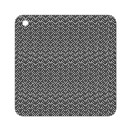 Geometry Kitchen Silicone Pot Holder Heat Insulation Pad Round(Black), Square(Gray), Round(Gray), Square(Black), Round(Black)