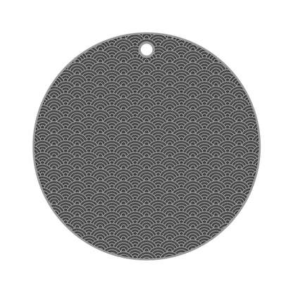 Geometry Kitchen Silicone Pot Holder Heat Insulation Pad Round(Black), Square(Gray), Round(Gray), Square(Black), Round(Black)
