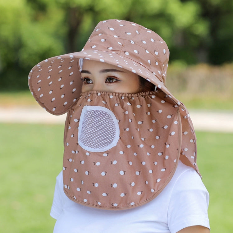 2 PCS Cherry Printing Isolation Cap Sunscreen Face-Covering Outdoor Travel Hat Cap, Half Cherry (Purple), Full Cherry (Blue), Full Cherry (Purple), Full Cherry (Apricot Pink), Full Cherry (Lotus Pink), Full Cherry (Rose Red), Full Cherry (Orange Pink)�...