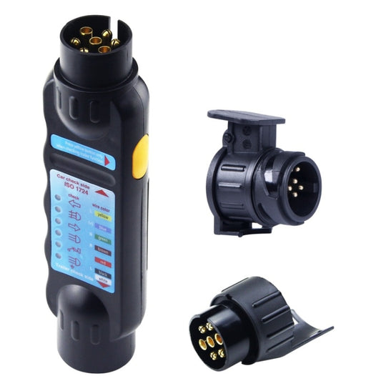 TS170E-Z 12V Car Resistance Trailer Plug Socket Trailer Tester Connector Recorder With 2 Conversion Heads EU Plug, TS170E-Z