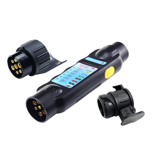 TS170E-Z 12V Car Resistance Trailer Plug Socket Trailer Tester Connector Recorder With 2 Conversion Heads EU Plug, TS170E-Z