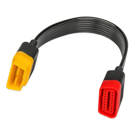 SF62 Car Detector OBD Extension Line Car Computer Conversion Plug Male to Female Adapter Cable, 36cm