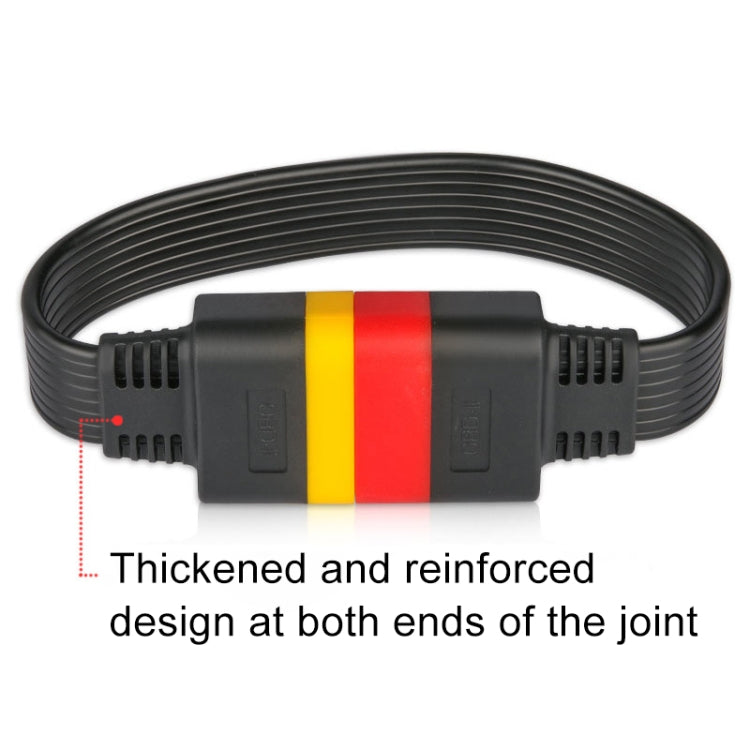 SF62 Car Detector OBD Extension Line Car Computer Conversion Plug Male to Female Adapter Cable, 36cm