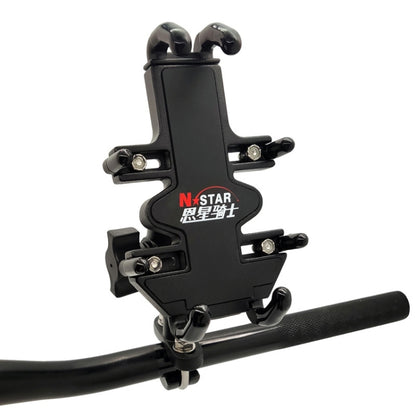 N-STAR NJN002 Motorcycle Metal Aluminum Alloy Universal Anti-Theft Mobile Phone Bracket, NJN002(T-shaped Ball Head Installation), NJN002(Inclined Ball Head Installation)