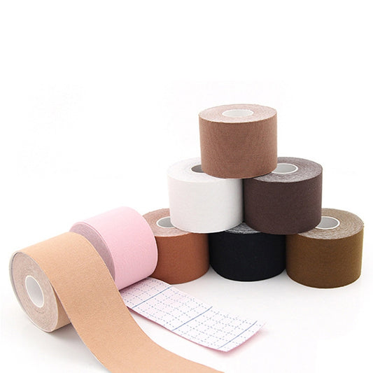 Chest Stickers Sports Tape Muscle Stickers Elastic Fabric Nipple Stickers, 5cm x 5m
