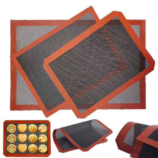 Hollow Non-Stick High Temperature Baking Mat Breathable Glass Fiber Baking Pan Mat, 40x30cm Straight Angle, 12 Lap 40x30cm Cut Angle, 18 Lap 40x30cm Straight Angle, 57x37cm Straight Angle