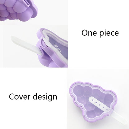 Household Silicone Popsicle Ice Cream Mold With Lid, Strawberry + Grape, Flying Saucer + Rocket