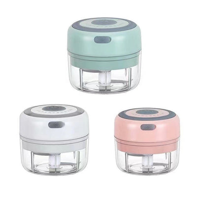 ZM-14 Household Mini Wireless Electric Garlic Masher, White 100ml, Green 100ml, Pink 100ml, High Cup White 250ml, High Cup Green 250ml, High Cup Pink 250ml, White Glass 300ml, Green Glass 300ml, Pink Glass 300ml, White High Cup 250ml + Small Cup 100ml�...